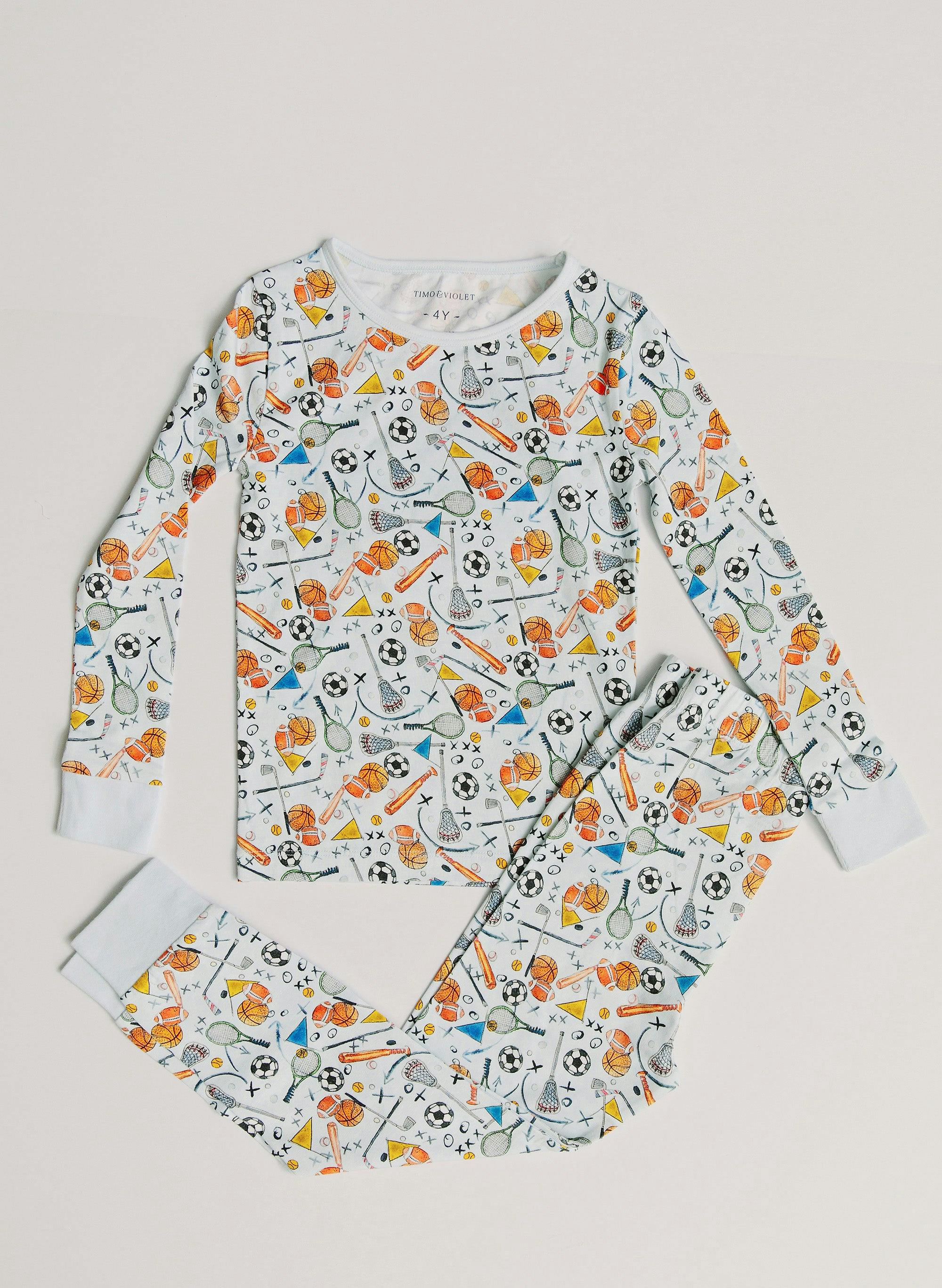 Children's Two Piece Pajamas - Good Sport