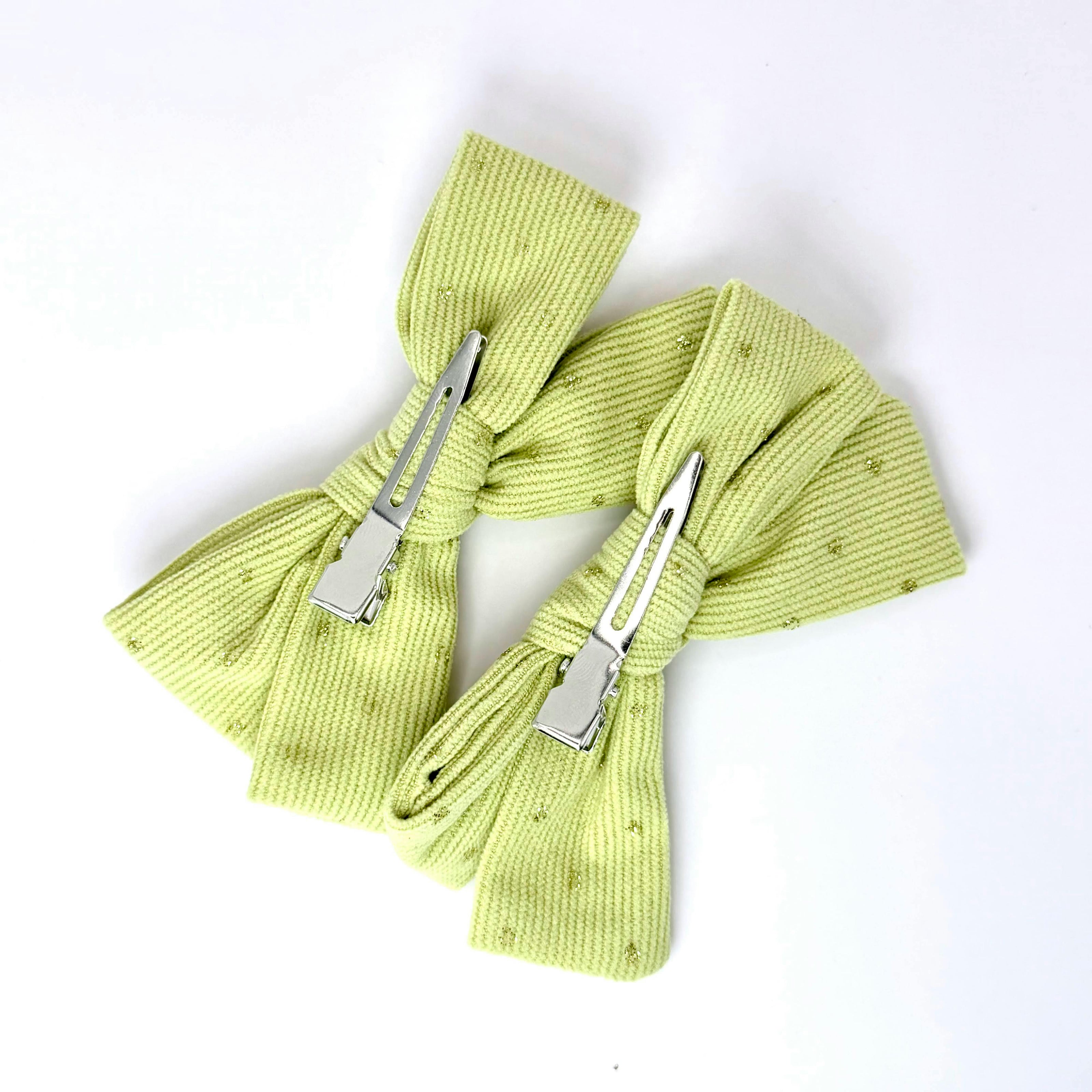 Golden Dot Bow Clips (Set of 2)