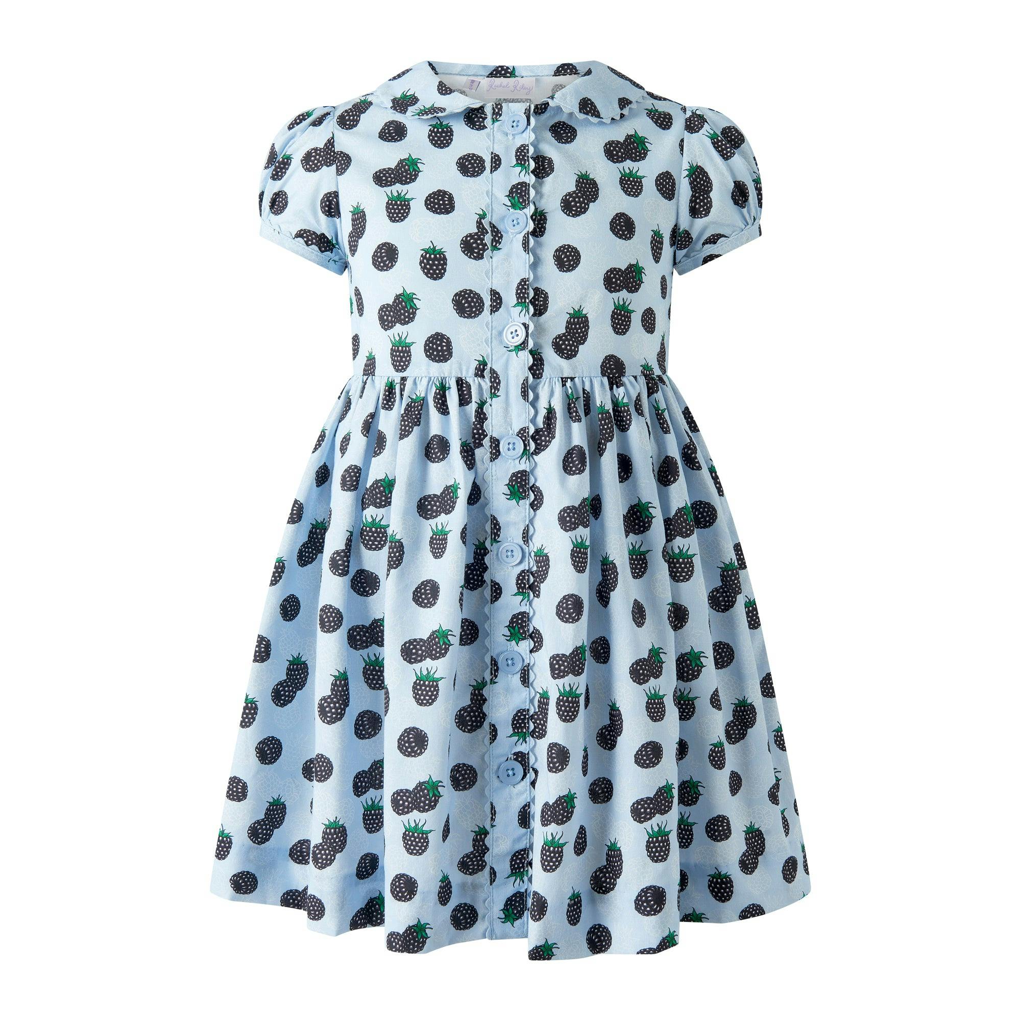 Blackberry Button-Front Dress