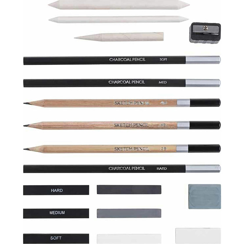 Beginners Sketch & Draw Set - 18 pc