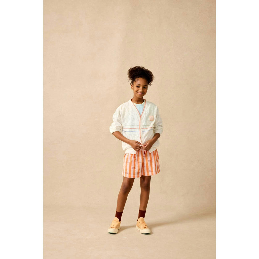 Lightweight Classroom Cardigan in Multi Stripe