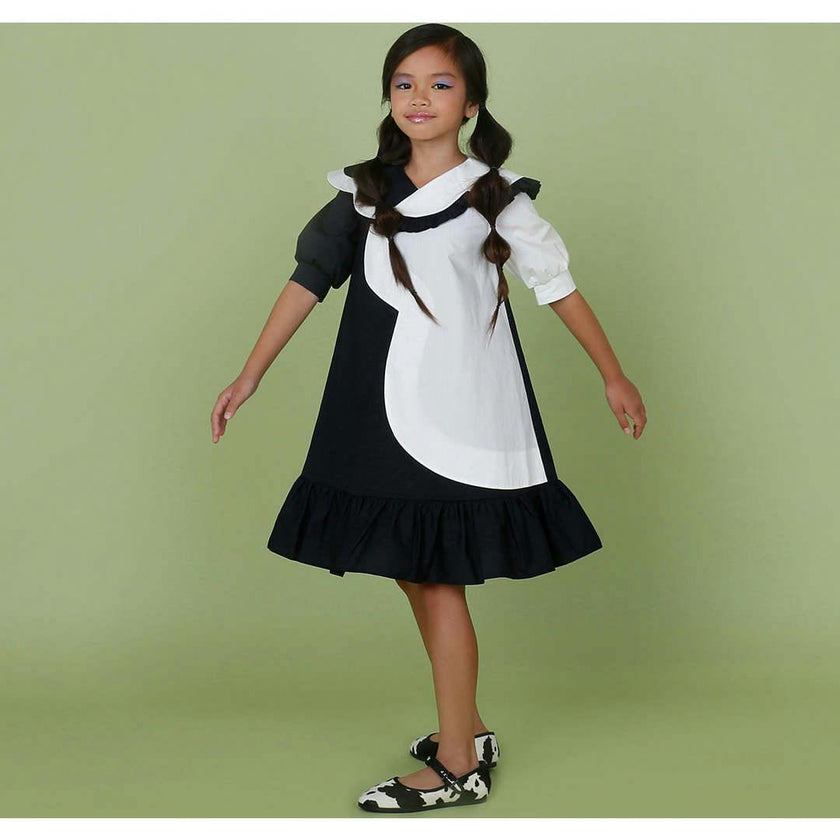 Lily dress (black/off-white)
