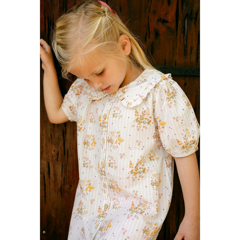Pippa Dress - Duckling Garden