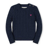 Organic Crew Neck Cable Sweater