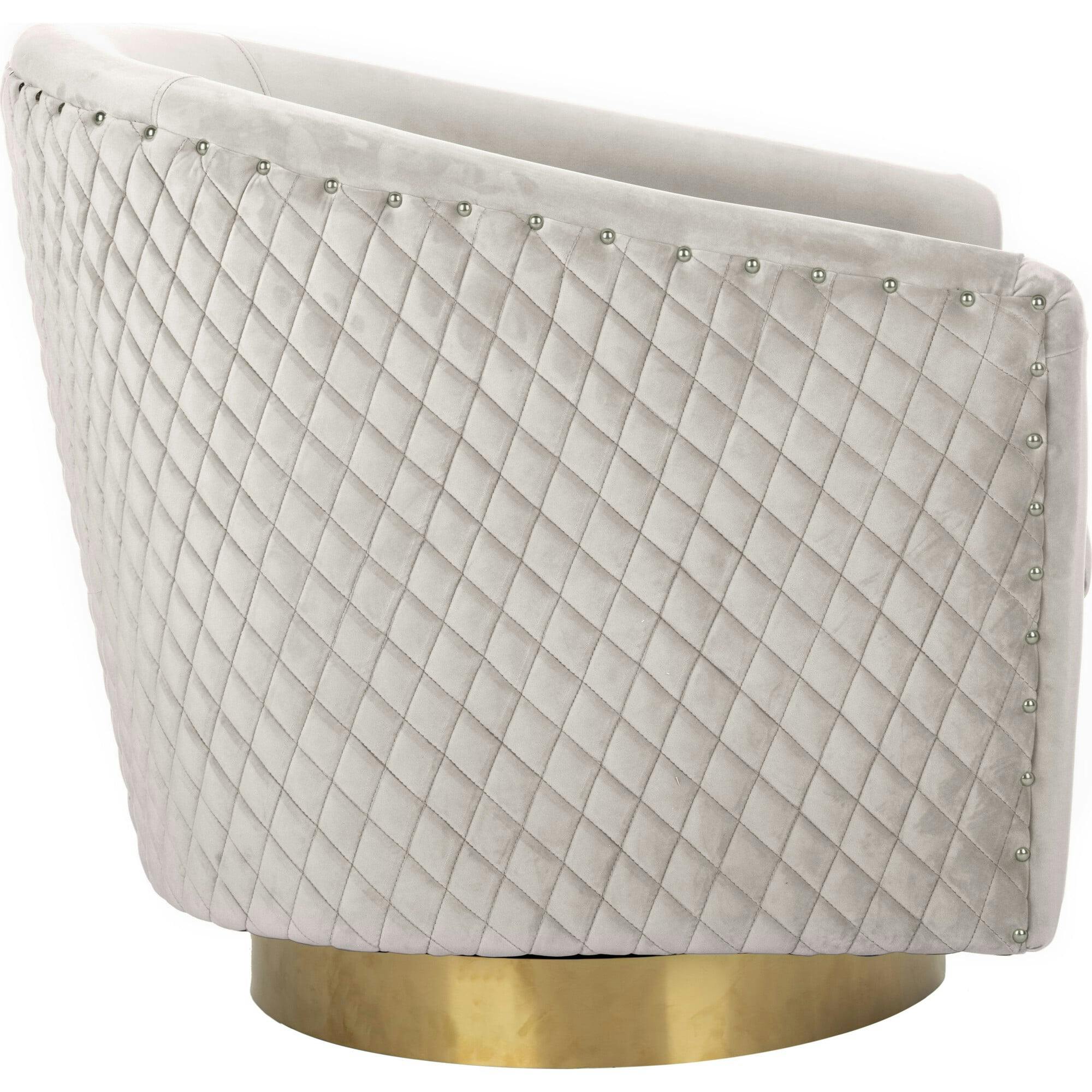 Clara Quilted Swivel Tub Chair