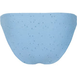 women's dusk blue eyelet low waist bikini bottom