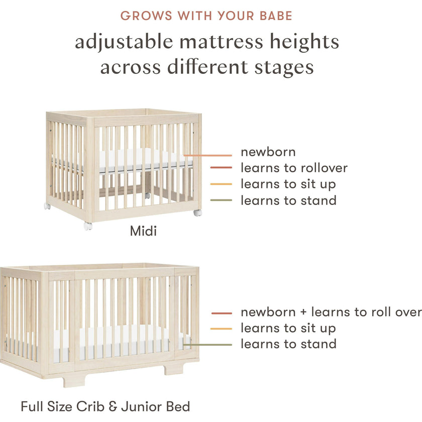Yuzu 8-In-1 Convertible Crib With All-Stages Conversion Kits