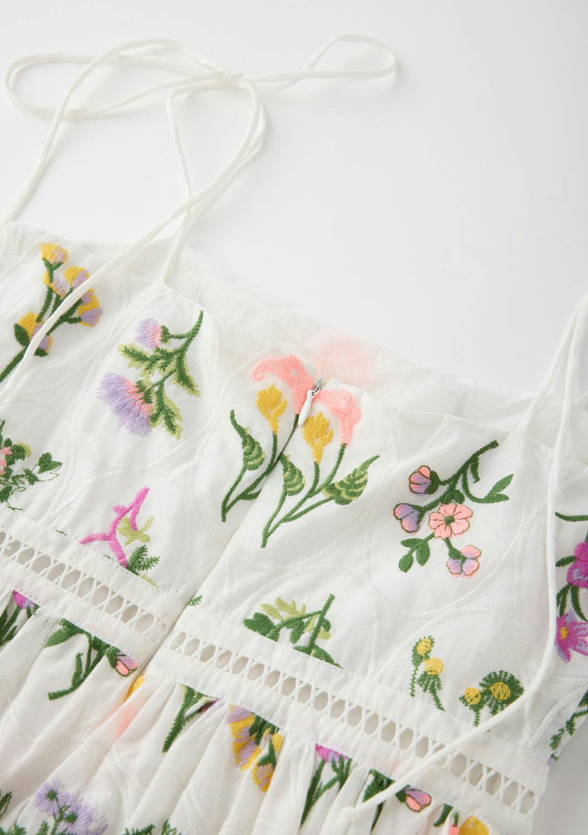 Emely Embroidered Mini Dress