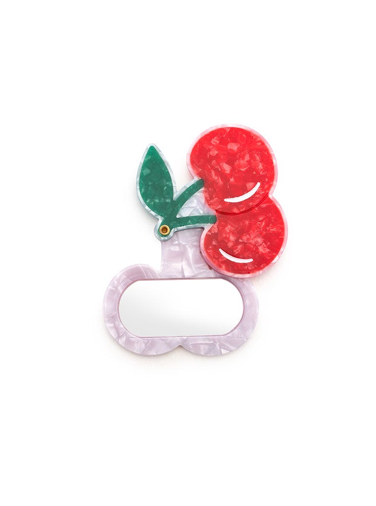 Cherry Compact Mirror