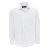 White Solid Dress Shirt