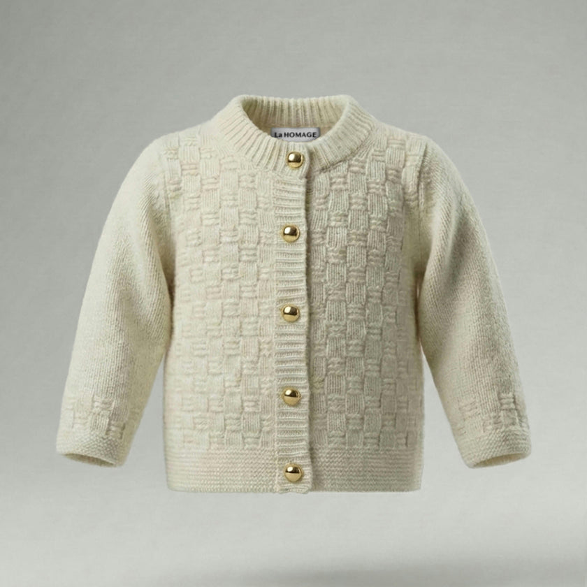The Aspen Cashmere Baby Cardigan | Cream