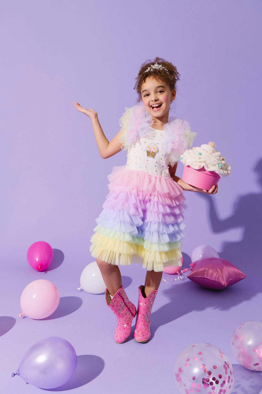 Cupcake Pearl Tulle Dress