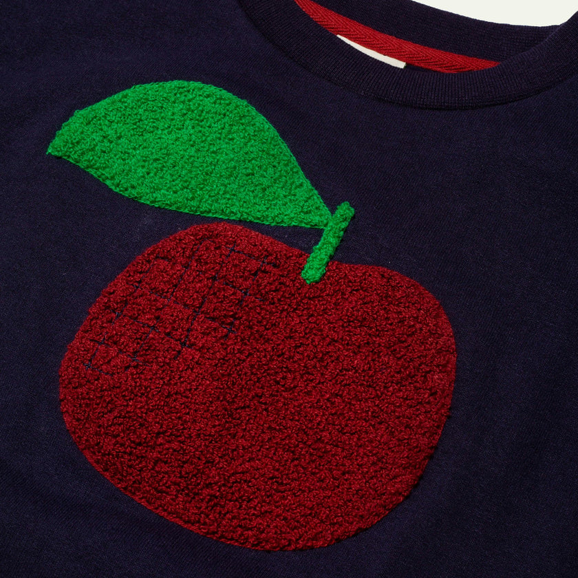 Recycled Cotton Red Apple Kid Sweatshirt