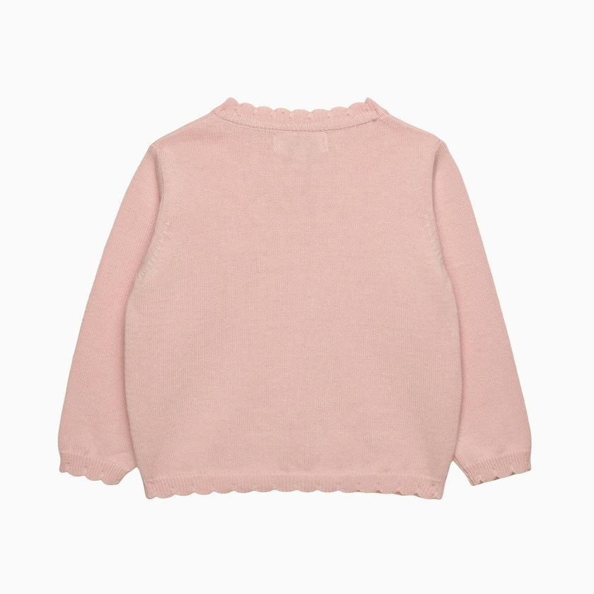 Baby Peach Sparkle Betsy Heart Cardigan