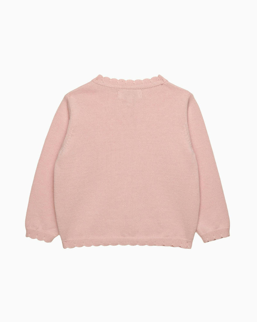 Baby Peach Sparkle Betsy Heart Cardigan