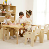 Adrian | Adjustable Wooden Toddler Table and 4 Chair Set