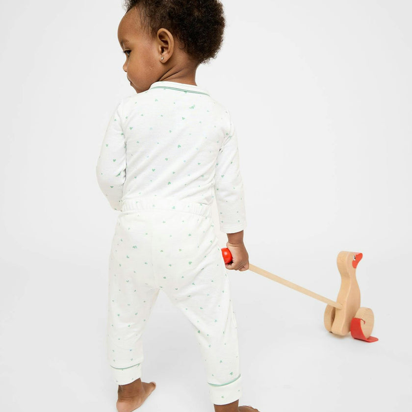 Andy Baby Legging, Seafoam Hearts
