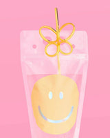 Smiley Sippers - 16 pouches + straws