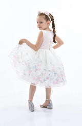Pink Mabel Floral Garden Organza Dress