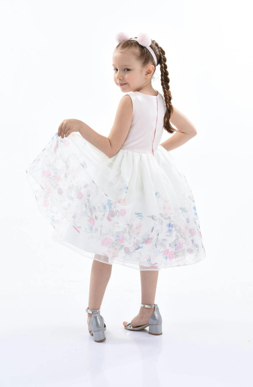 Pink Mabel Floral Garden Organza Dress