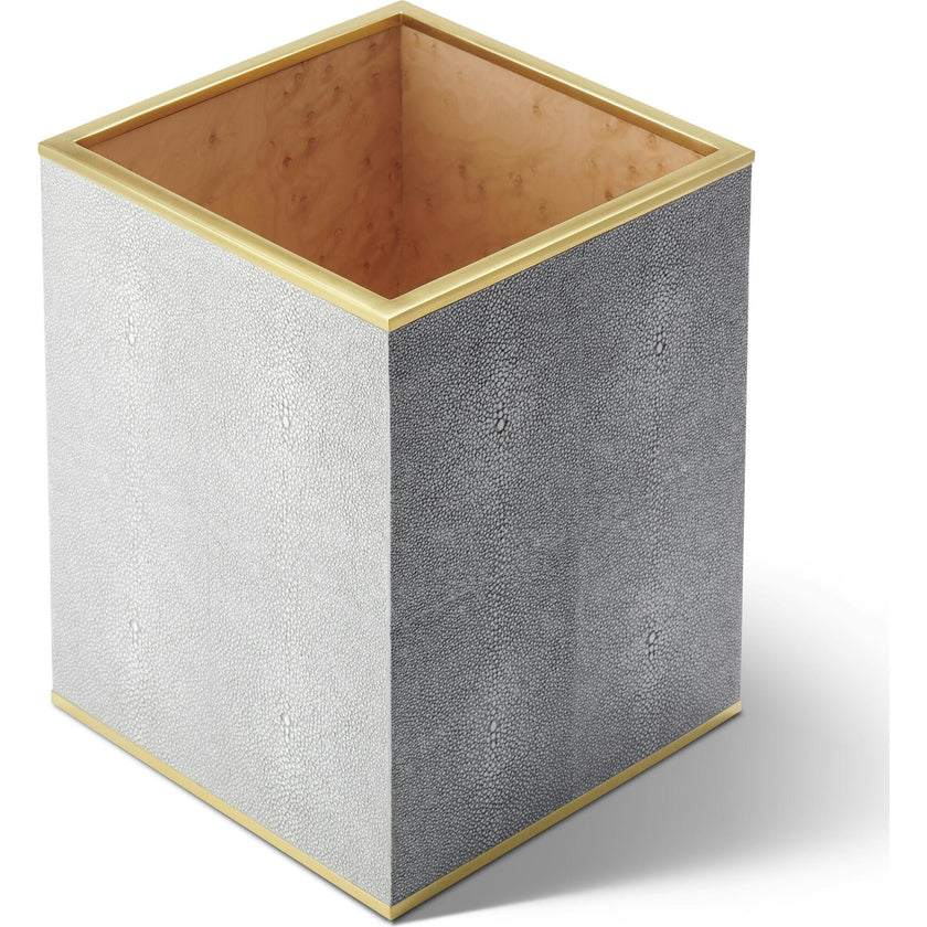 Classic Shagreen Waste Basket