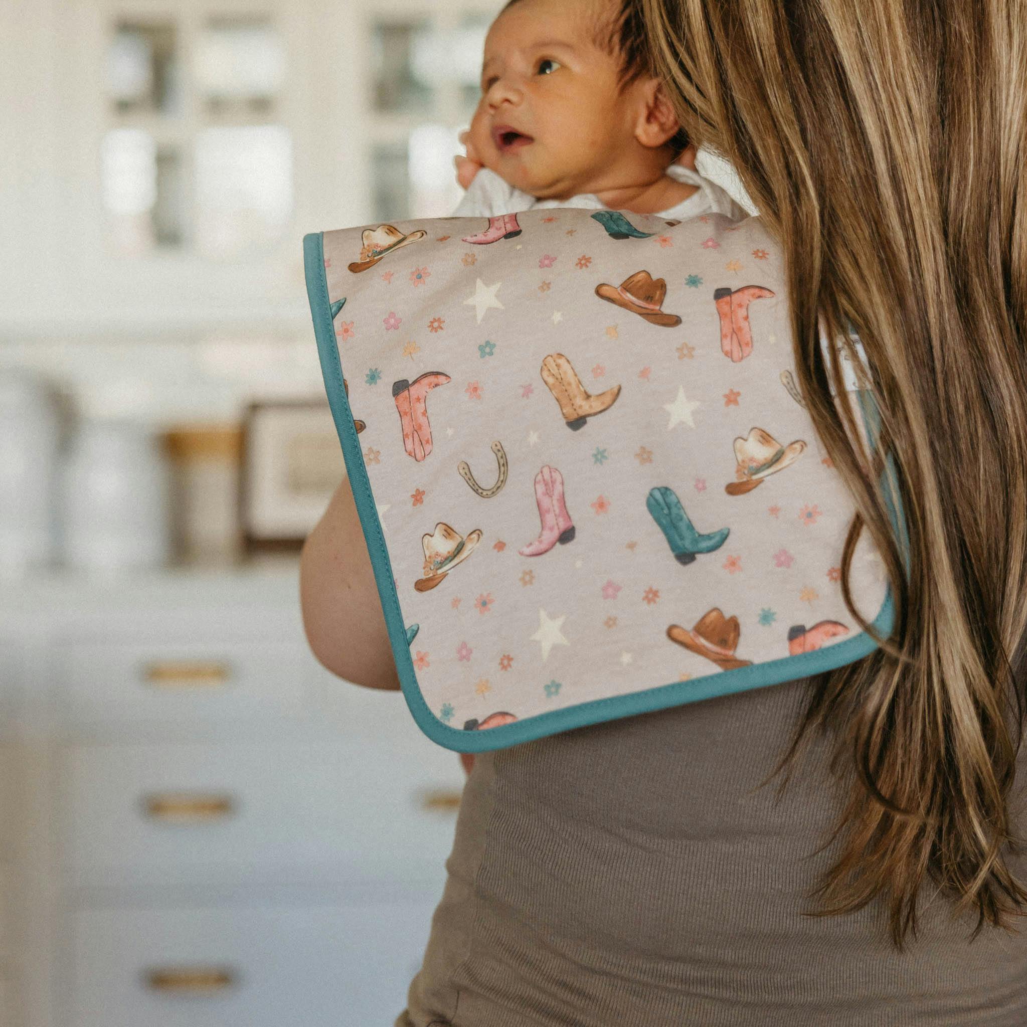 3 Pack Premium Burp Cloths - Cheyenne
