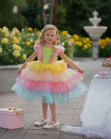 Neon Glow Pastel Princess Dress