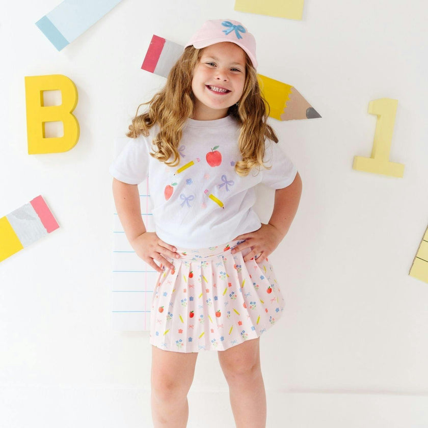 Ditsy Floral Back To School Short Sleeve T-Shirt