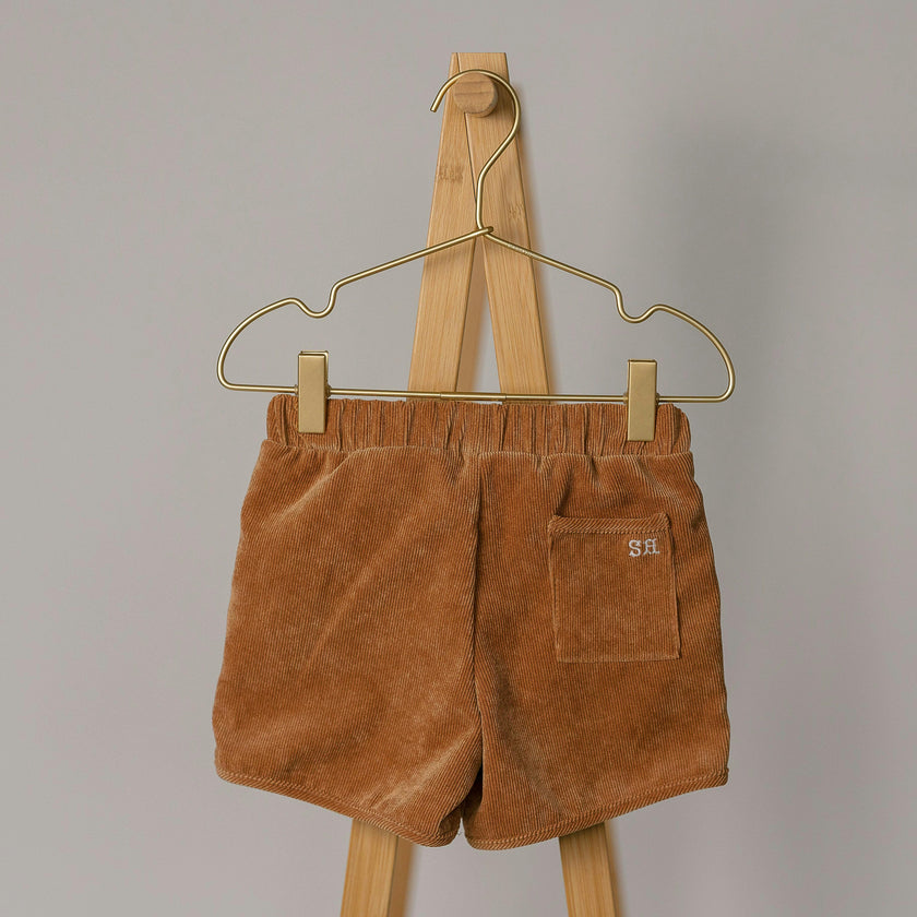 Athletic Short in Proformance Cord In Terra Cotta