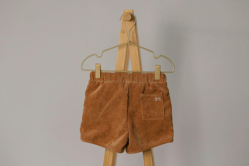 Athletic Short in Proformance Cord In Terra Cotta