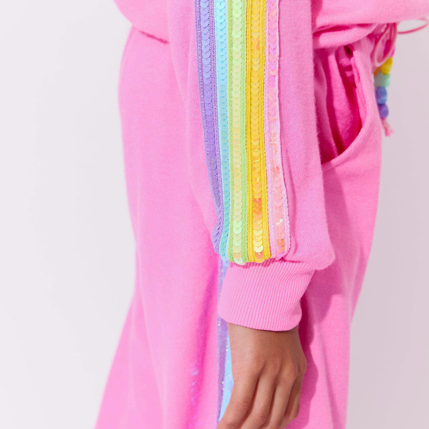 Pink Rainbow Sequin Set