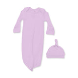 Solid Winsome Orchid - Knotted Gown and Knotted Hat