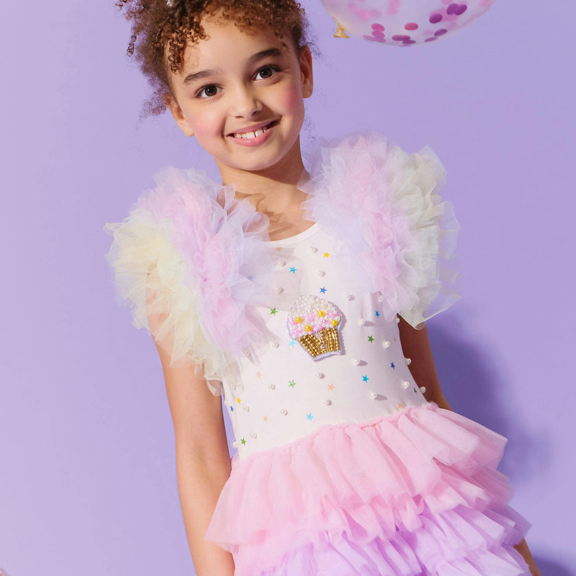 Cupcake Pearl Tulle Dress