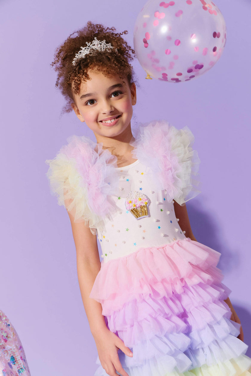 Cupcake Pearl Tulle Dress