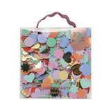 Packed Party Rainbow Multicolor Party Confetti Mix - Thick Paper Confetti Dots Hearts Stars and More for Tabletops, Gift Bags, and Photo Ops