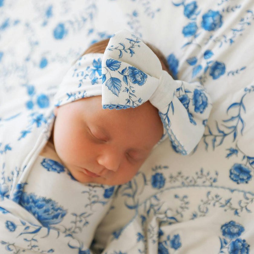 Hattie Picot Swaddle Headband Set