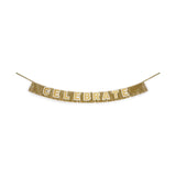 Customizable Gold Fringe Party Banner