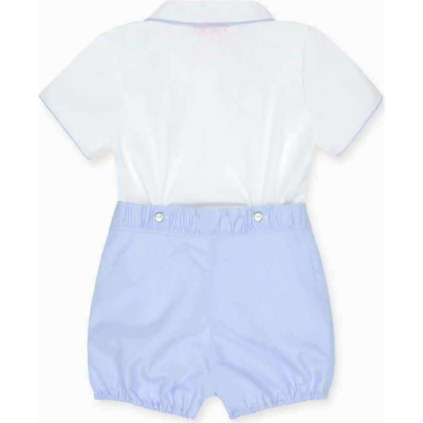 Nicky Hilton x La Coqueta Blue Stripe Chasen Baby Boy Set