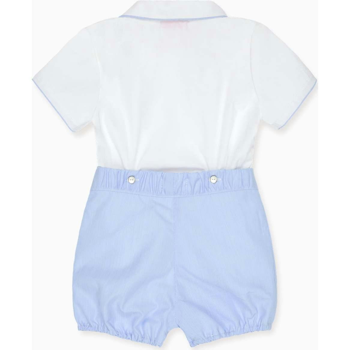 Nicky Hilton x La Coqueta Blue Stripe Chasen Baby Boy Set