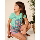 Floral Graphic Tee, Green