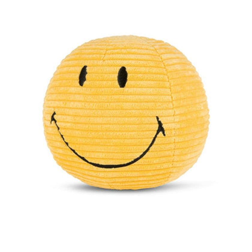 Plush Smiley Corduroy Yellow 5"