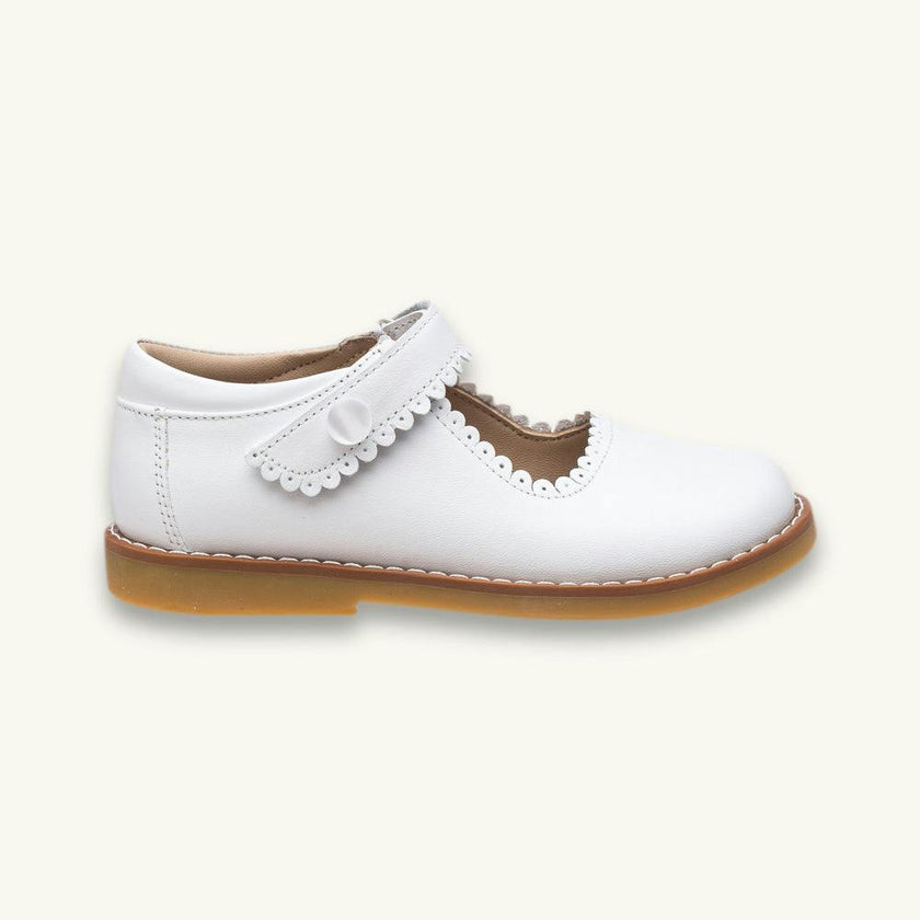 Mary Jane | White Leather
