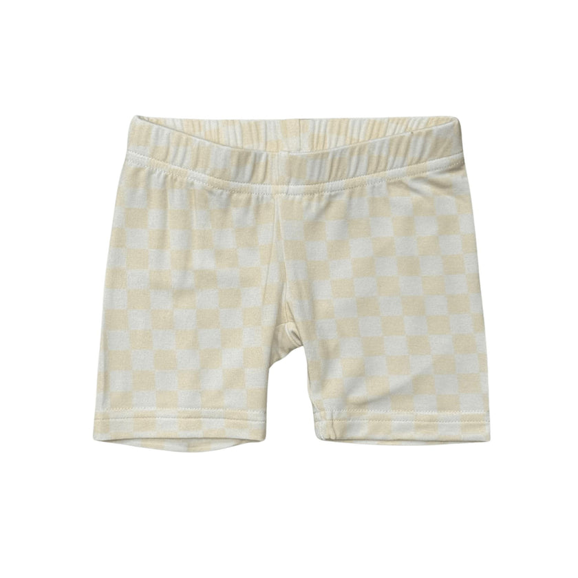 Girls Biker Shorts in Aqua Grey