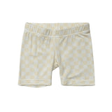 Girls Biker Shorts in Aqua Grey