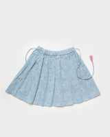 Ruth Skirt - Tonal Floral Blue print