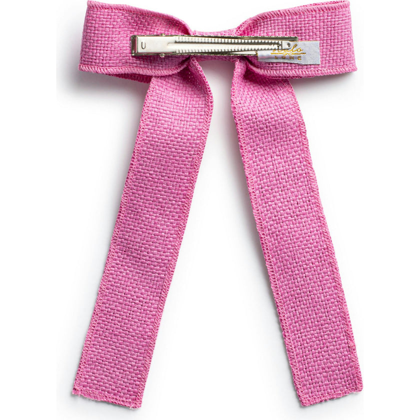 Tabitha Luxe Linen Long Tail Clip