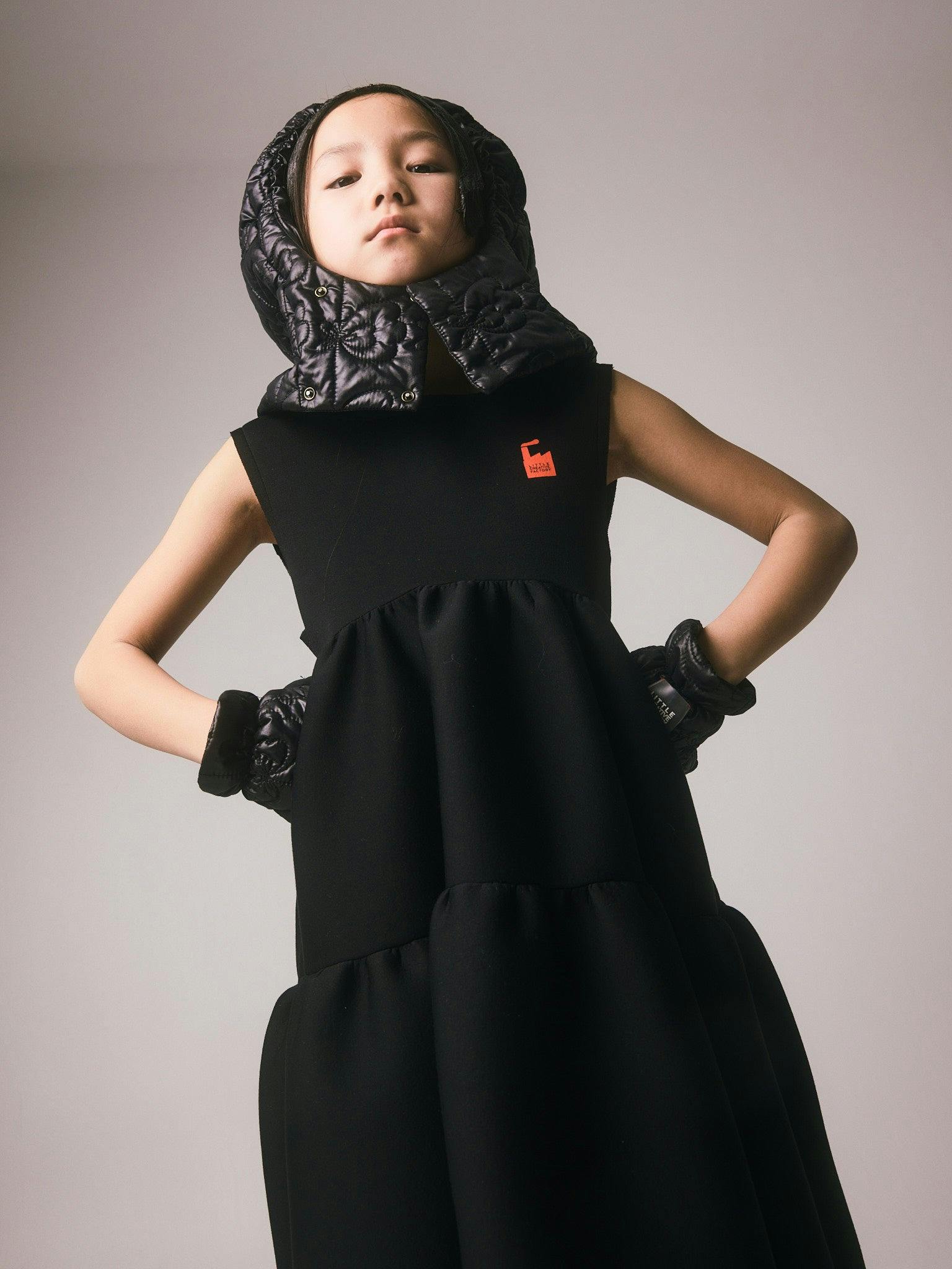 Doll Apron Dress Black