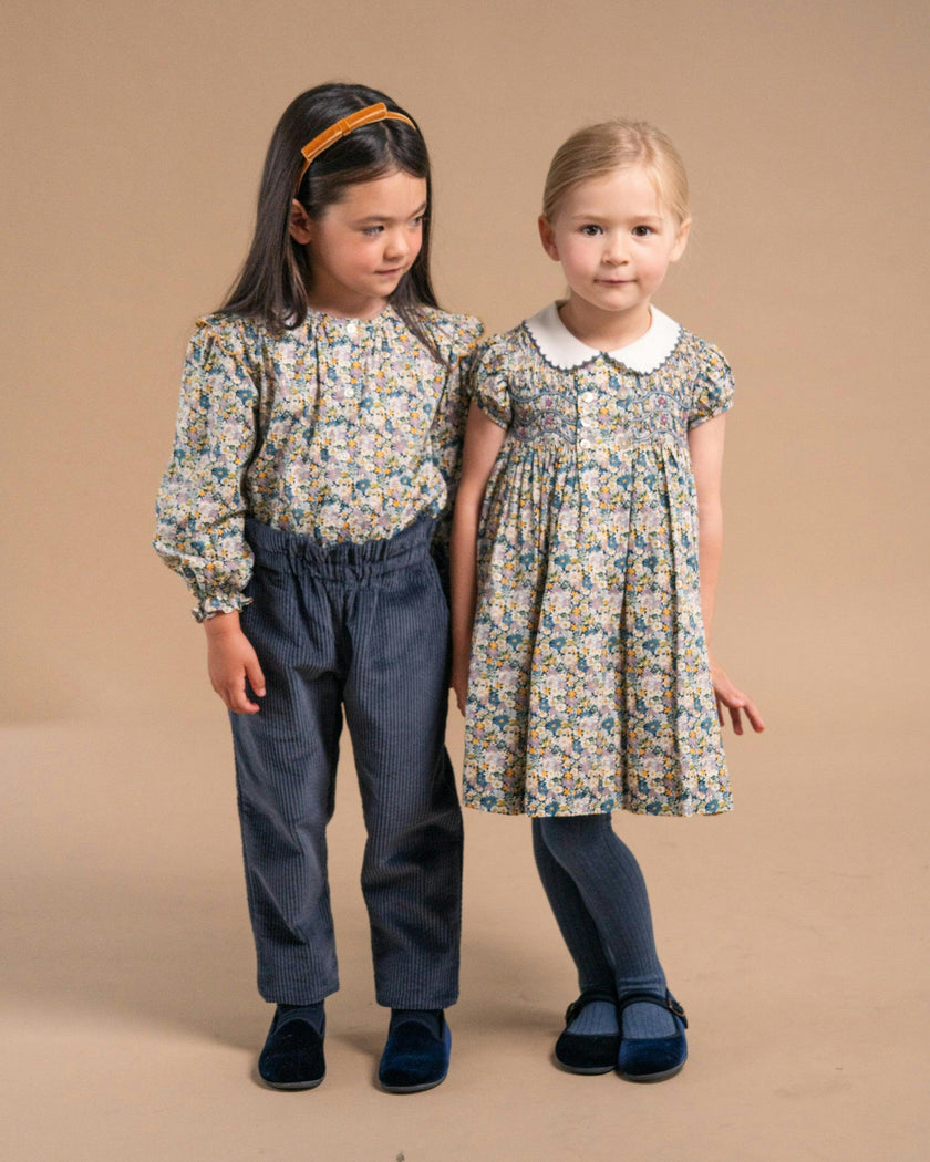 Celeste Trousers Medium Blue Corduroy