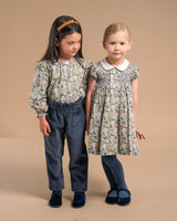 Shirley Dress Blue Green Liberty