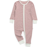 Red Stripe Clever Zip Romper